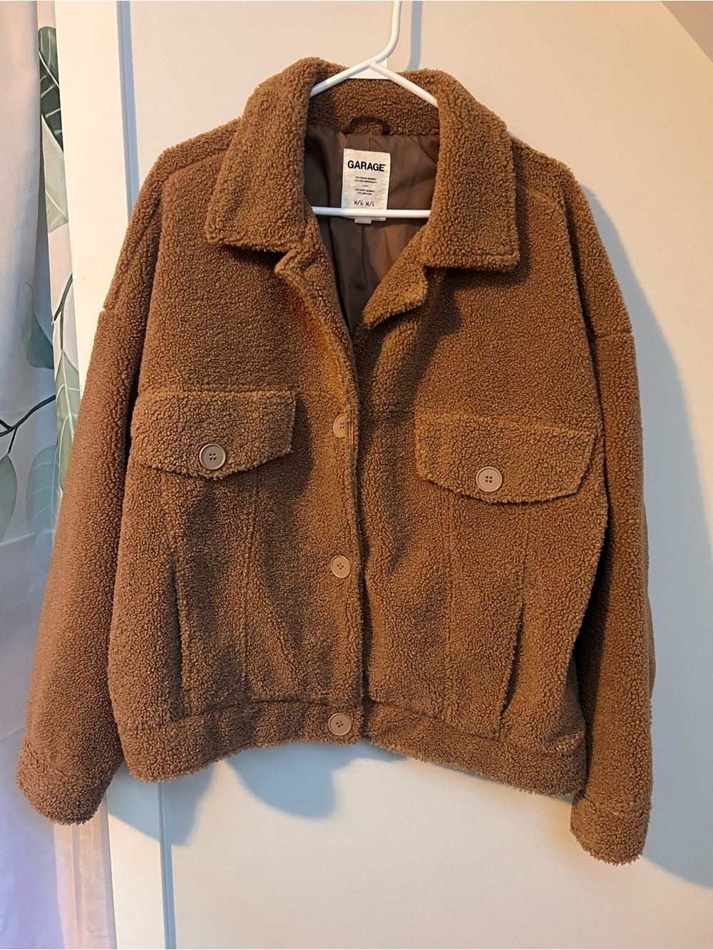 Garage Women's Camel Teddy Sherpa Jacket